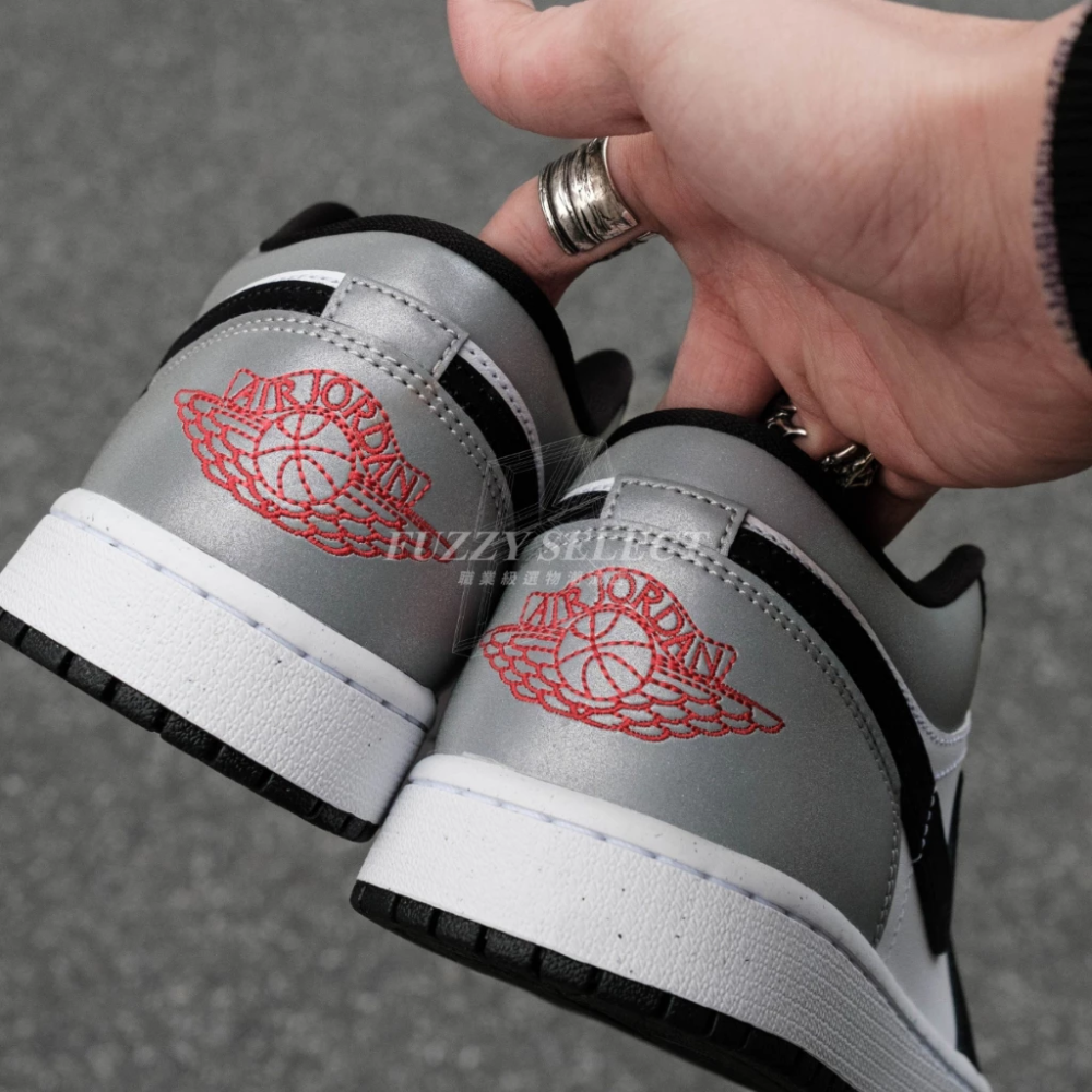 Air Jordan 1 Low 幻影灰 煙灰 反光 HF3148-106 HF3188-106-細節圖9