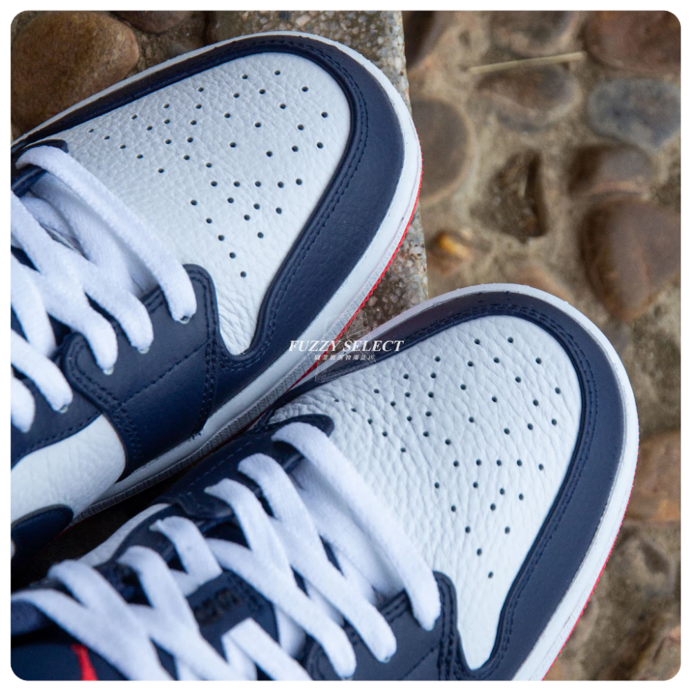 Air Jordan 1 Low Ember Glow 黑曜石藍 午夜藍 紅底 553558-481-細節圖8