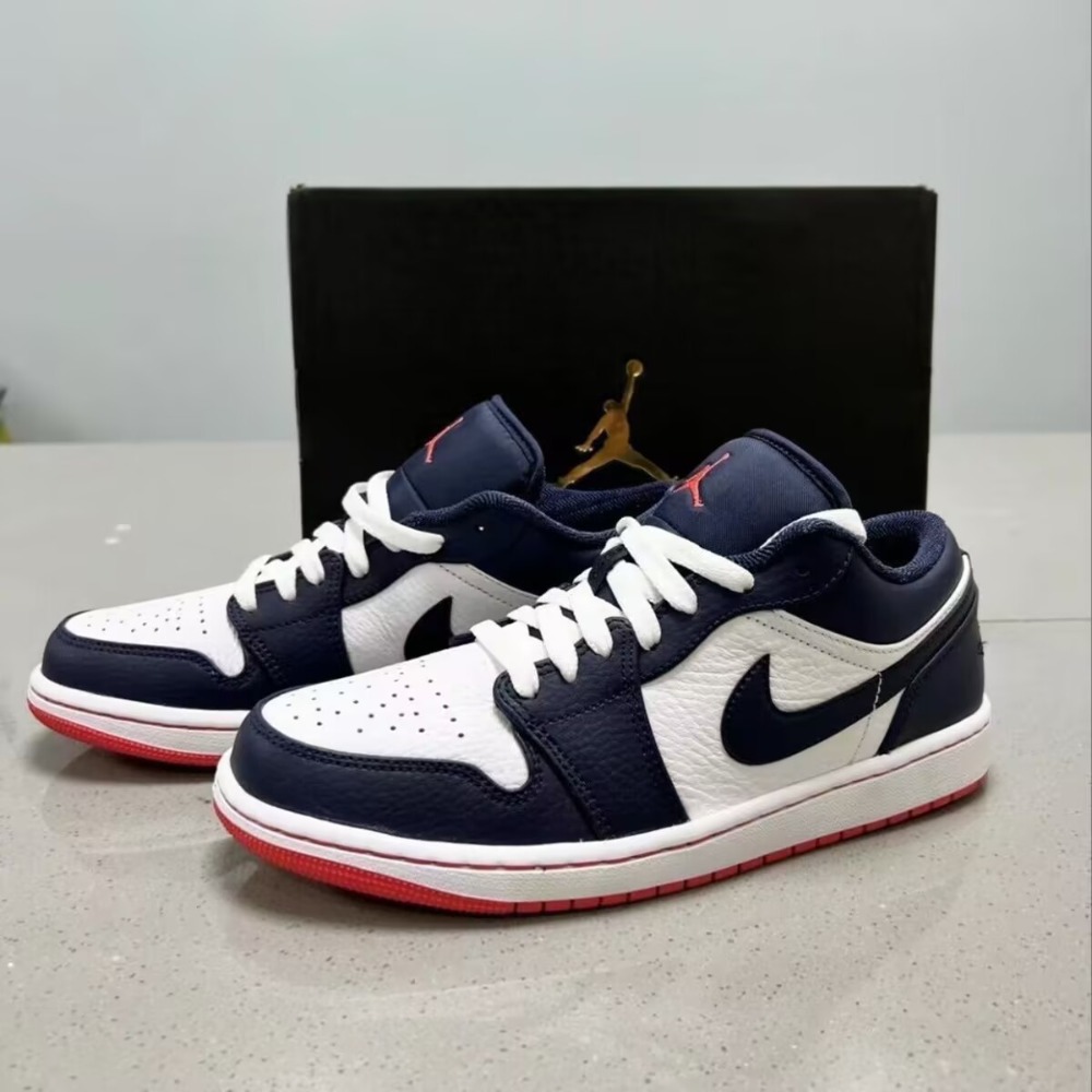Air Jordan 1 Low Ember Glow 黑曜石藍 午夜藍 紅底 553558-481-規格圖10