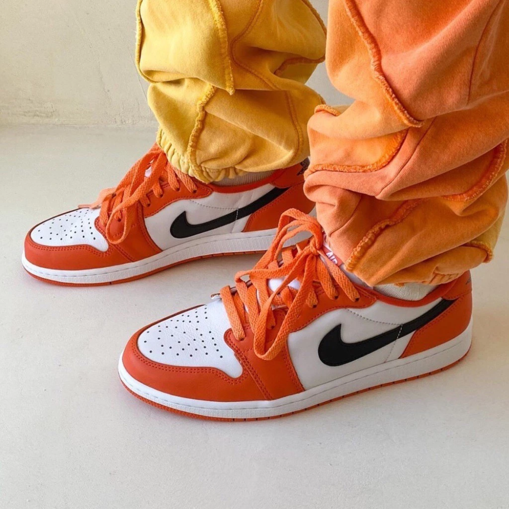 Air Jordan 1 Low OG 白橙 白橘 扣碎 CZ0790-801 CZ0775-801-細節圖3