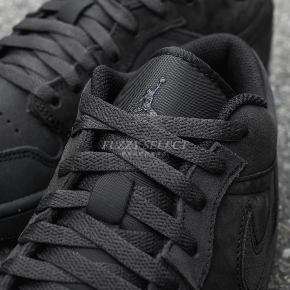 Air Jordan 1 Low SE Craft 黑魂 黑霧 黑麂皮 黑 FD8635-001-細節圖7