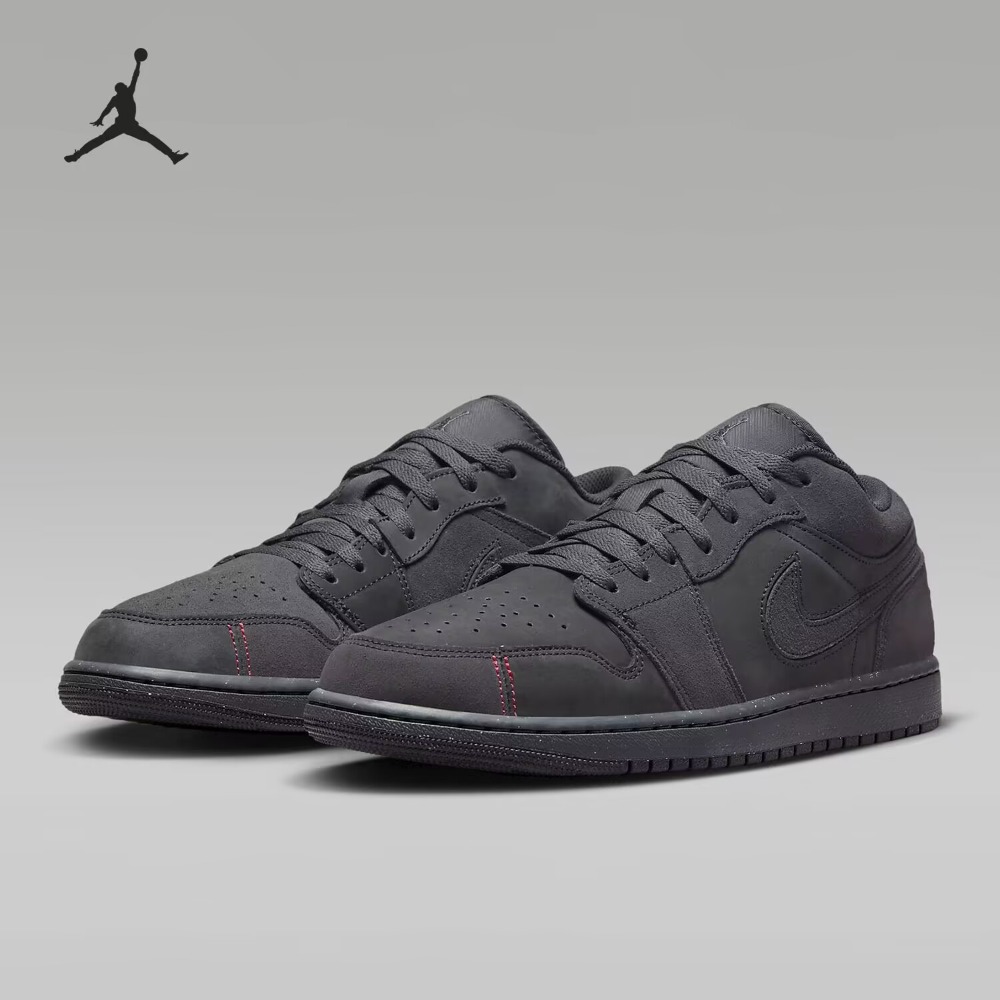 Air Jordan 1 Low SE Craft 黑魂 黑霧 黑麂皮 黑 FD8635-001-規格圖9