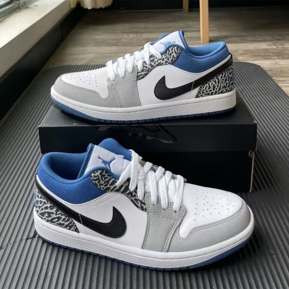 Air Jordan 1 Low SE True Blue 灰藍 爆裂紋 DM1199-140-規格圖7