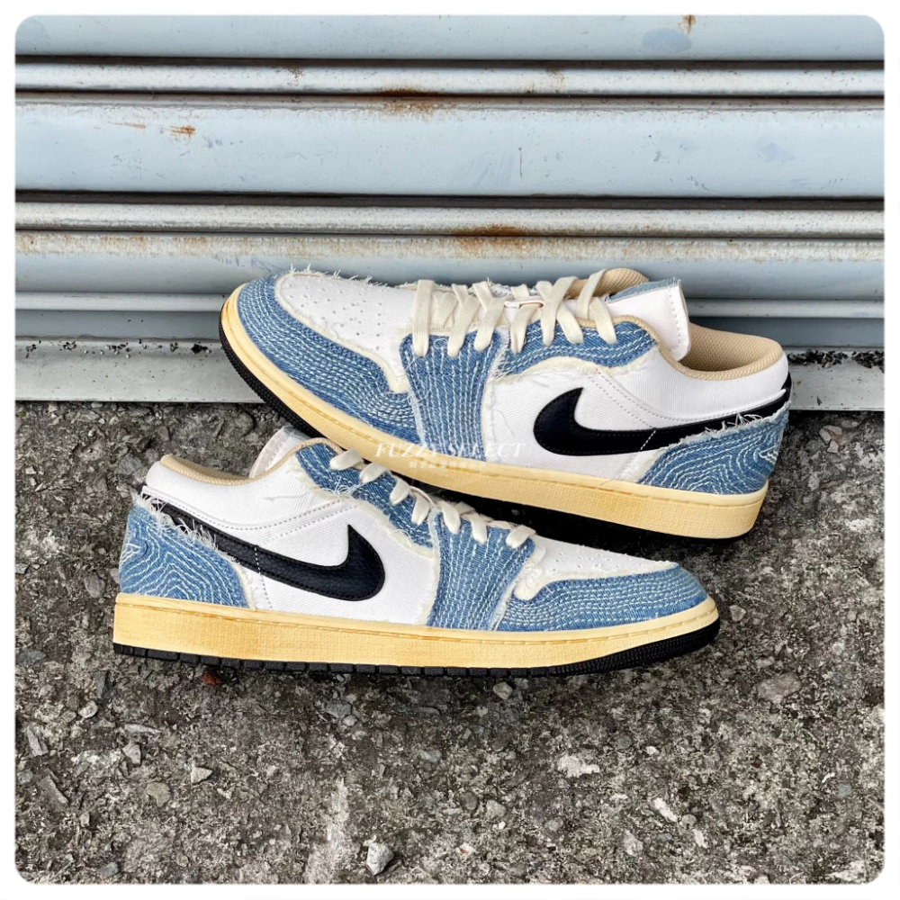 Air Jordan 1 Low Sashiko 仿舊 車縫線 牛仔布 丹寧 FN7670-493-規格圖7