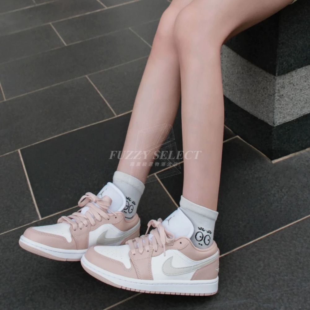 Air Jordan 1 Low 紫黃 DC0774-501 柔霧粉 粉灰 DC0774-120-細節圖2