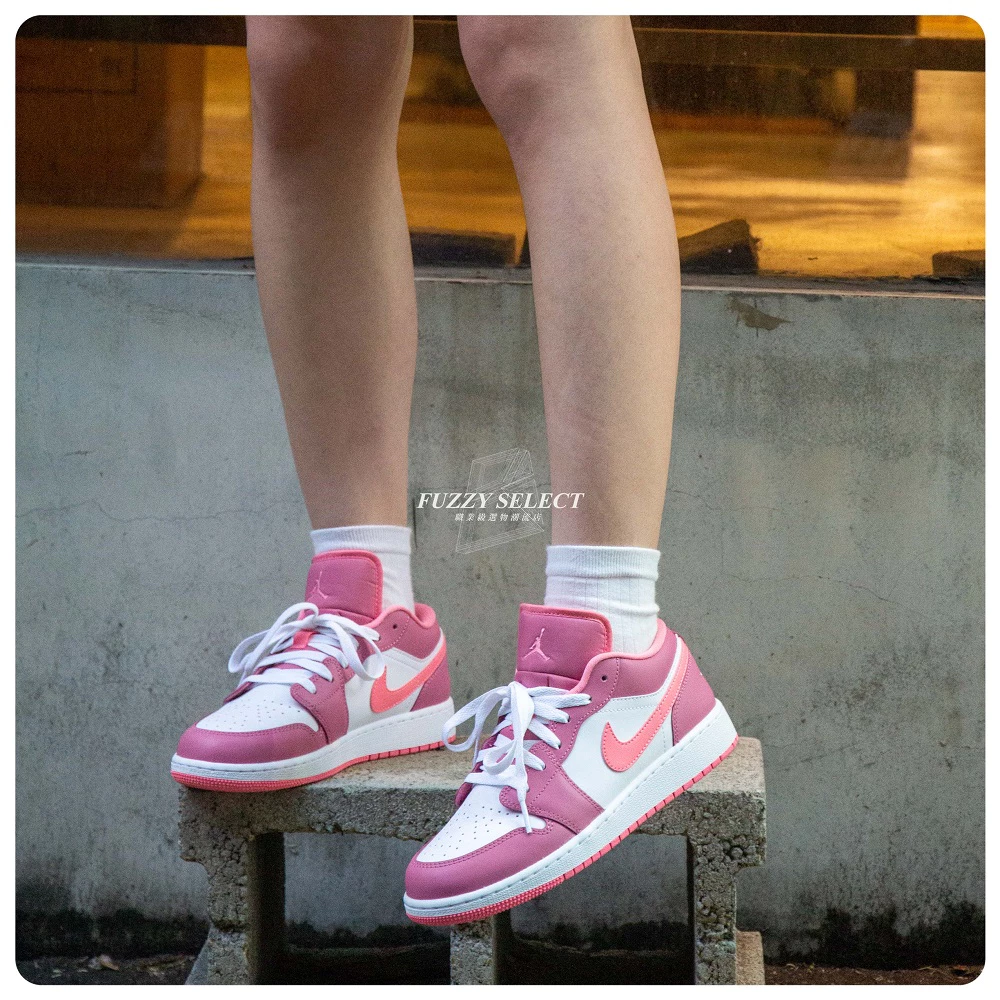 Air Jordan 1 Low GS Desert Berry 熊抱哥 草莓粉 553560-616-細節圖3