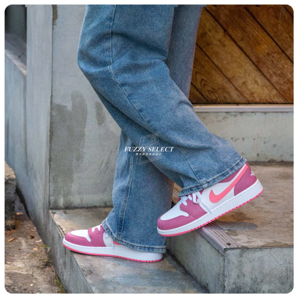 Air Jordan 1 Low GS Desert Berry 熊抱哥 草莓粉 553560-616-細節圖4