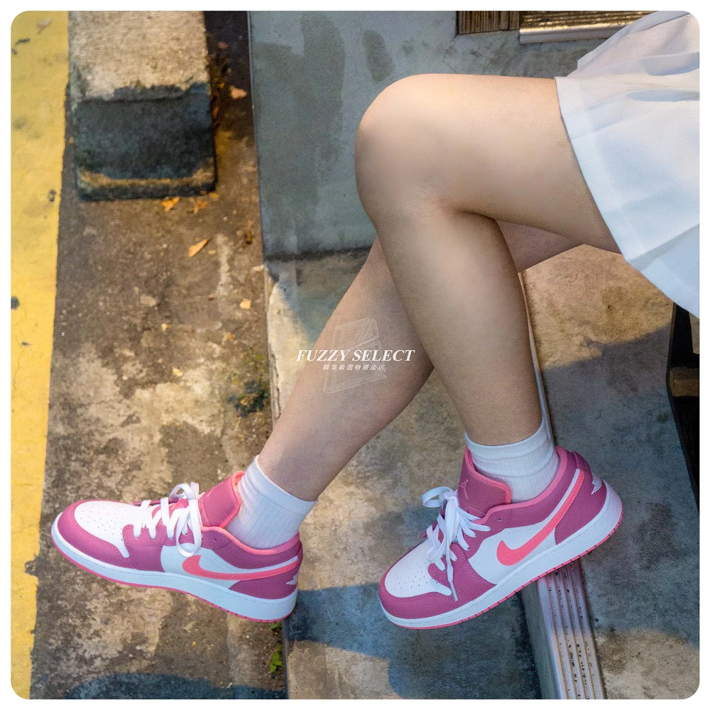 Air Jordan 1 Low GS Desert Berry 熊抱哥 草莓粉 553560-616-細節圖5