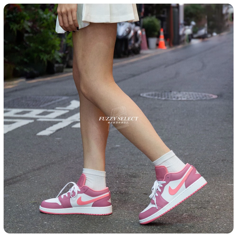 Air Jordan 1 Low GS Desert Berry 熊抱哥 草莓粉 553560-616-細節圖6