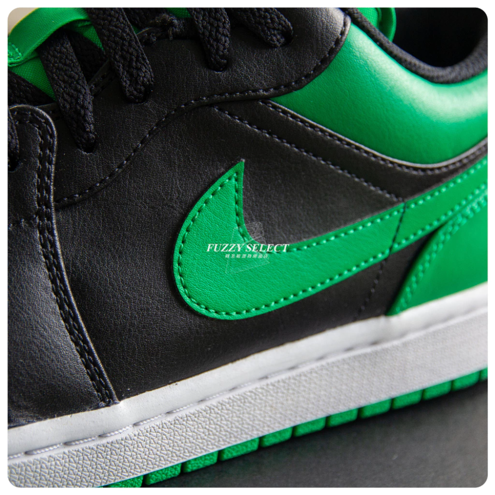 Air Jordan 1 Low Lucky Green 幸運綠 黑綠 男鞋 553558-065-細節圖7