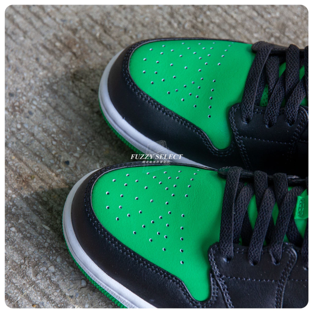 Air Jordan 1 Low Lucky Green 幸運綠 黑綠 男鞋 553558-065-細節圖8