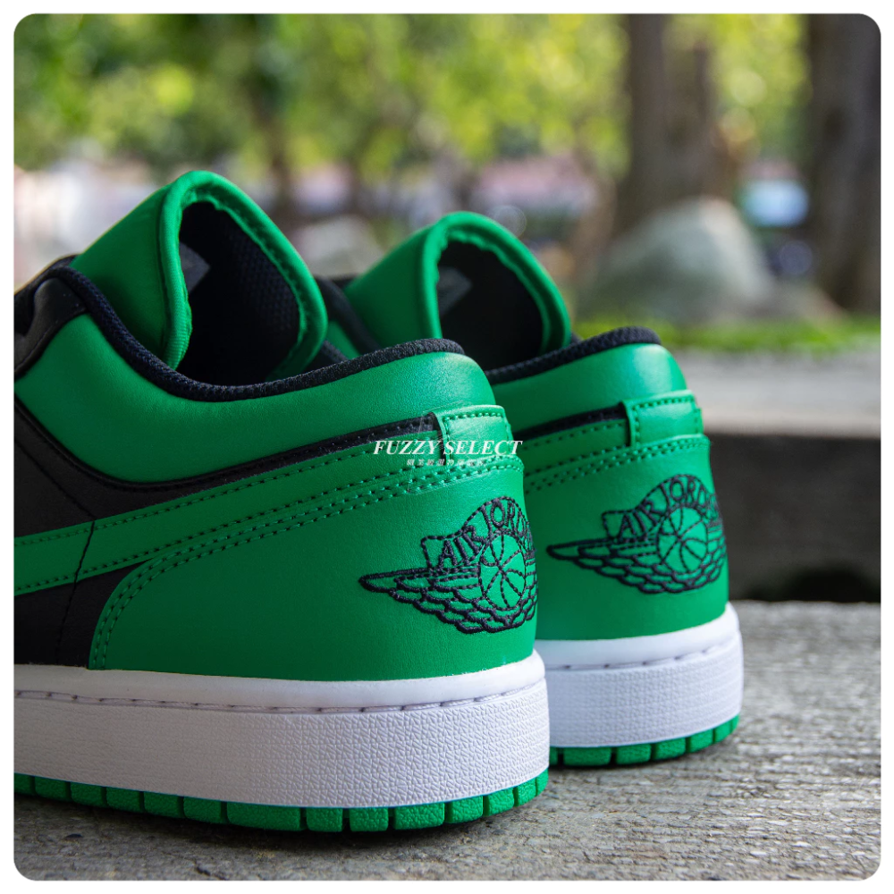 Air Jordan 1 Low Lucky Green 幸運綠 黑綠 男鞋 553558-065-細節圖9