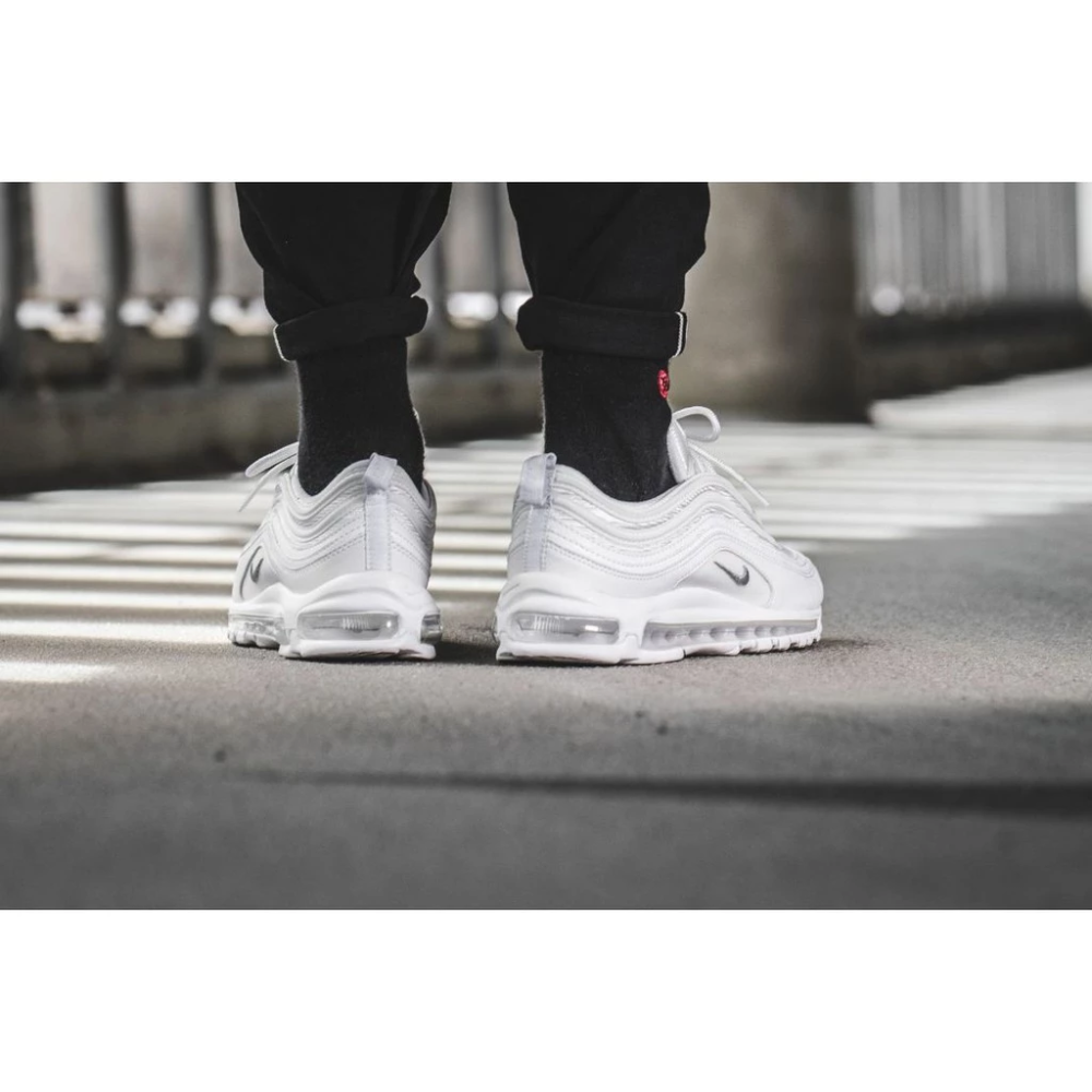 Nike Air Max 97 全白 灰勾 3M反光 休閒鞋 慢跑鞋 921826-101-細節圖7