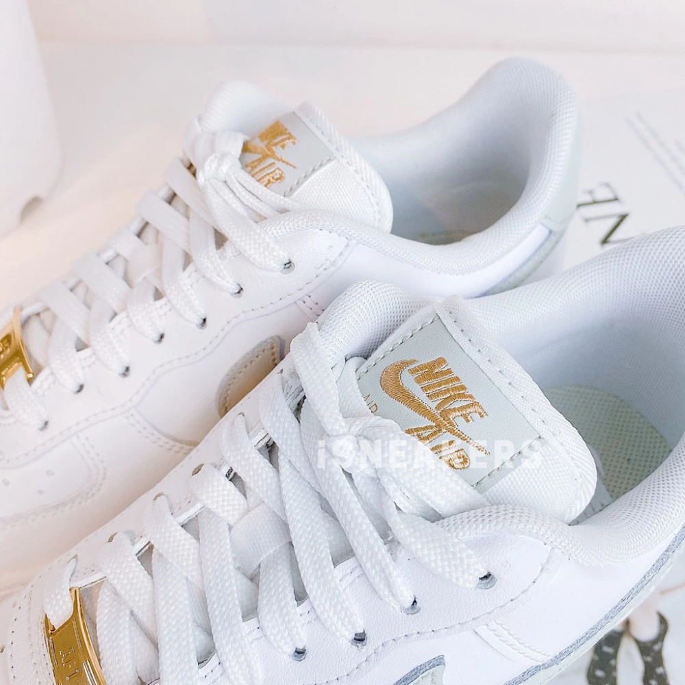 Nike Air Force 1 Low Mini Swoosh 灰綠 黑白 粉 雙勾 CZ0270-細節圖4