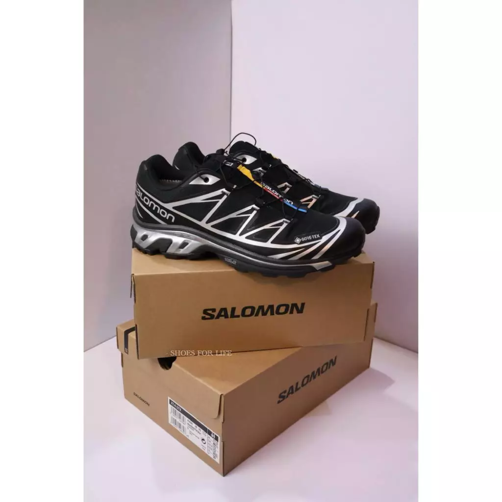 SALOMON XT6 XT-6 GORE-TEX GTX 防水 黑銀 L47450600-細節圖4