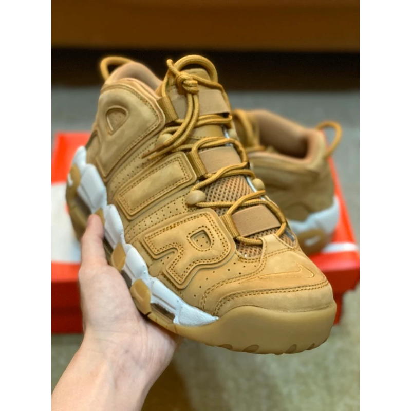 Nike AIR MORE UPTEMPO FLAX 大AIR 卡其 小麥 機能 全新公司貨 AA4060-200-細節圖3