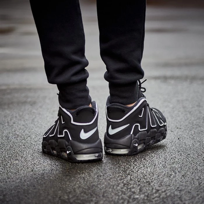 NIKE AIR MORE UPTEMPO PIPPEN 黑白 大AIR 籃球鞋 414962-002-細節圖3