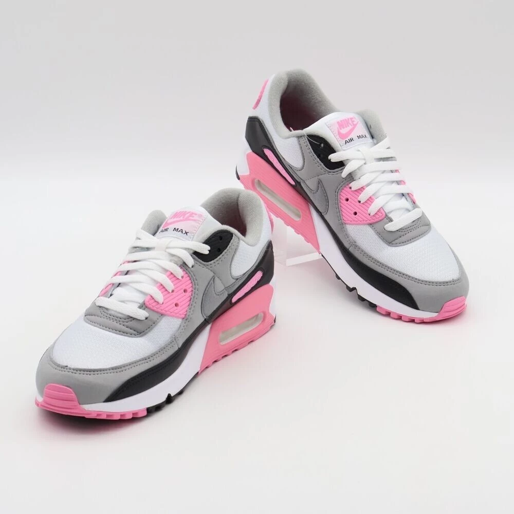 NIKE AIR MAX 90 RECRAFT 玫瑰白顆粒灰粉煙CD0490-102-細節圖4
