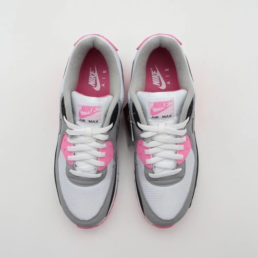 NIKE AIR MAX 90 RECRAFT 玫瑰白顆粒灰粉煙CD0490-102-細節圖5