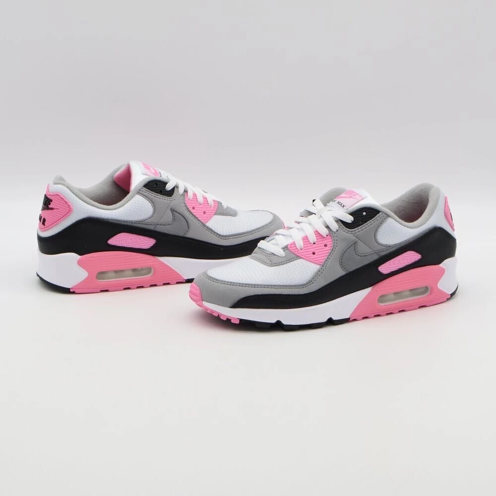 NIKE AIR MAX 90 RECRAFT 玫瑰白顆粒灰粉煙CD0490-102-細節圖8