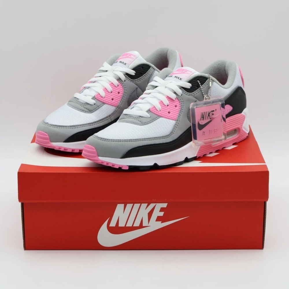 NIKE AIR MAX 90 RECRAFT 玫瑰白顆粒灰粉煙CD0490-102-規格圖8