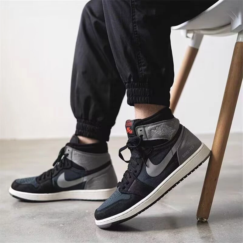 Air Jordan 1 Element Gore-Tex 男運動鞋 復古籃球鞋 防水 黑綠灰 DB2889-001-細節圖2