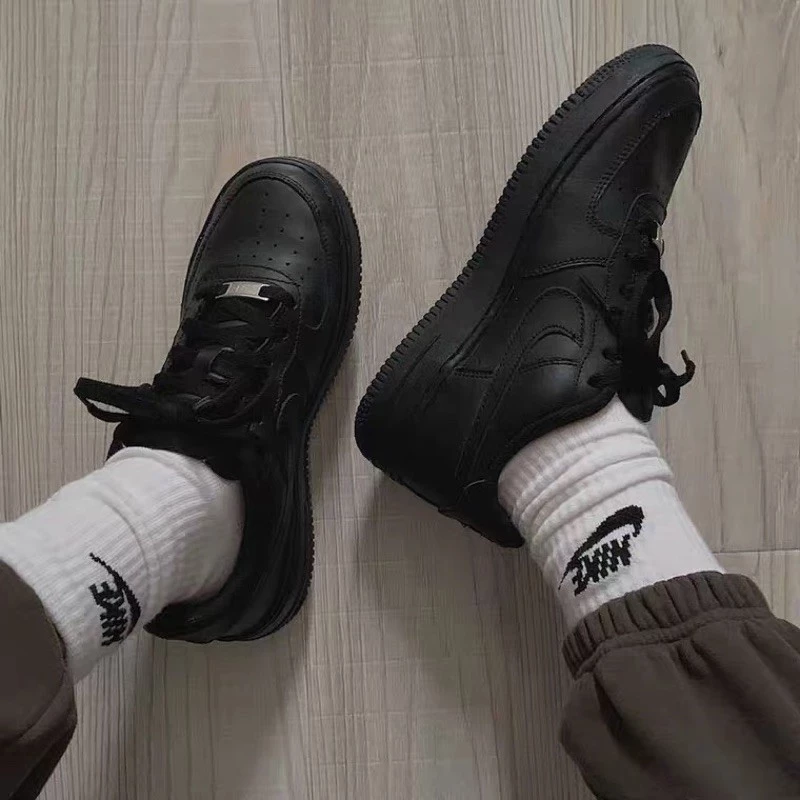 NIKE AIR FORCE1 07 純黑 黑武士 全黑 鐵牌 AF1 CW2288-001 DH2920-細節圖3