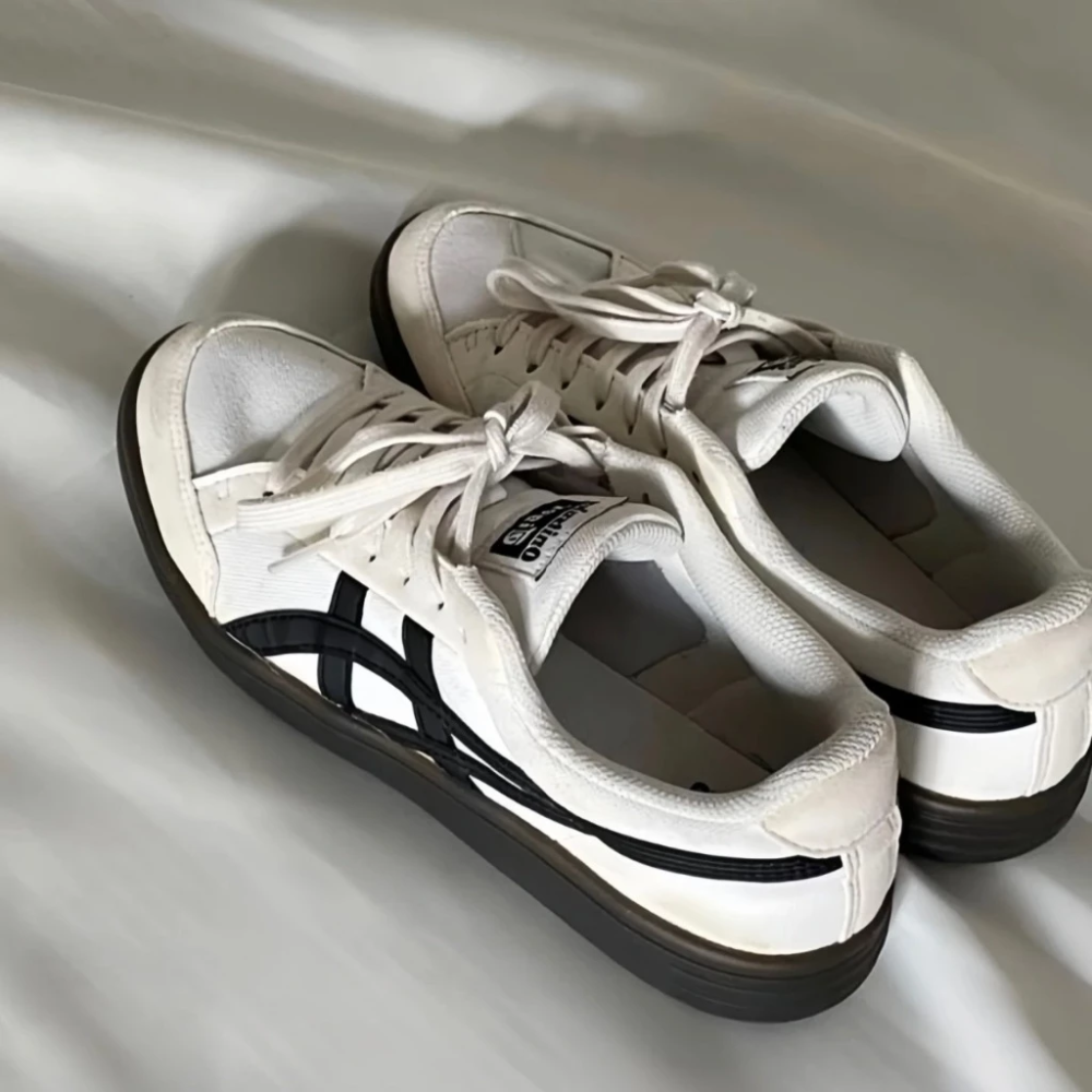 ONITSUKA TIGER ADVANTI 鬼塚虎 黑白焦糖底 德訓鞋-細節圖2
