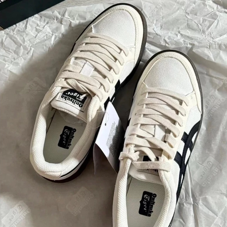 ONITSUKA TIGER ADVANTI 鬼塚虎 黑白焦糖底 德訓鞋-細節圖3