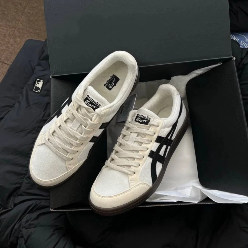 ONITSUKA TIGER ADVANTI 鬼塚虎 黑白焦糖底 德訓鞋-細節圖5