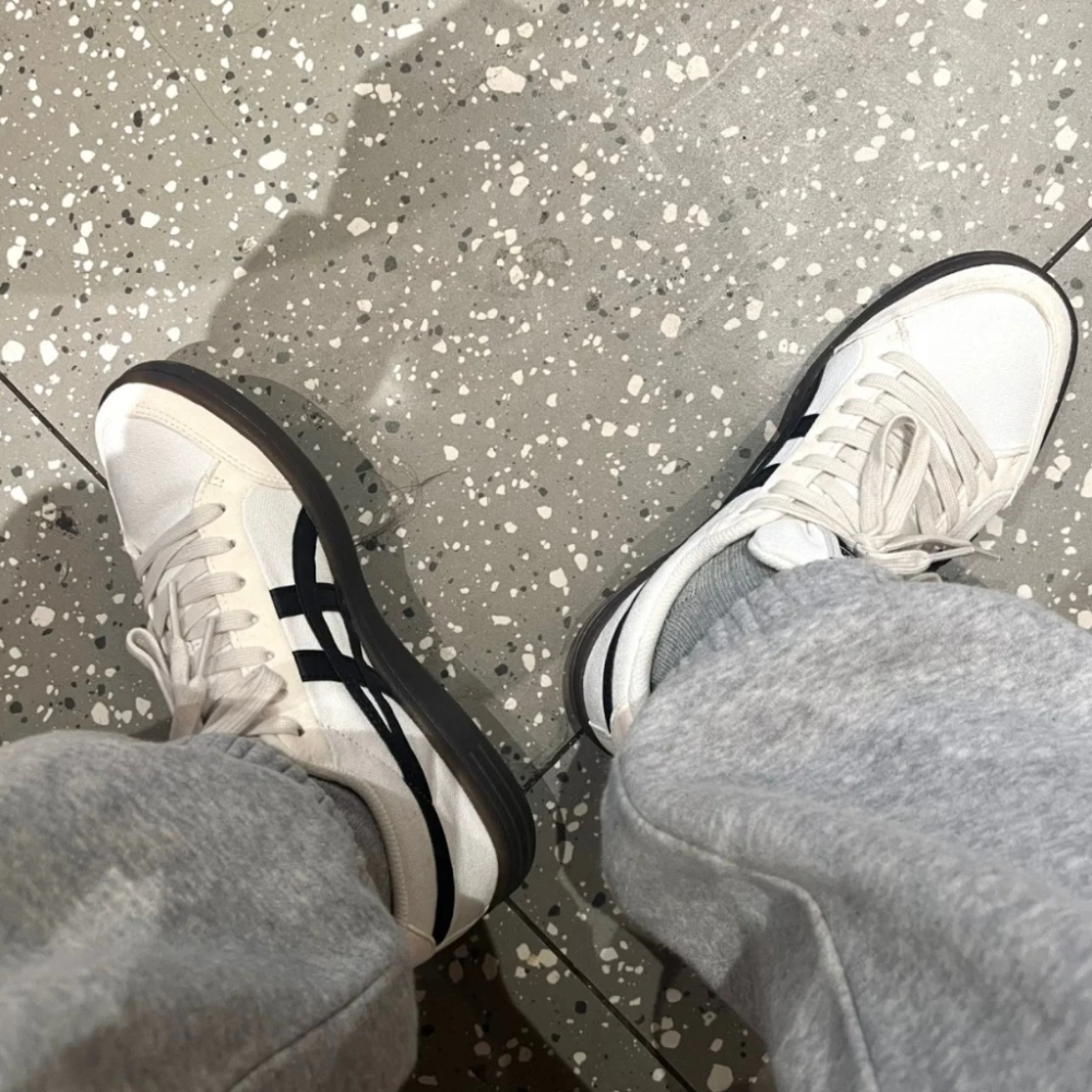 ONITSUKA TIGER ADVANTI 鬼塚虎 黑白焦糖底 德訓鞋-細節圖9