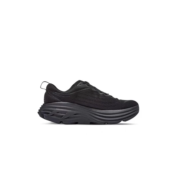 HOKA one one 男 女 Bondi 8 寬楦 路跑鞋 全黑  復古鞋 老爹鞋1127953-BBLC-細節圖2