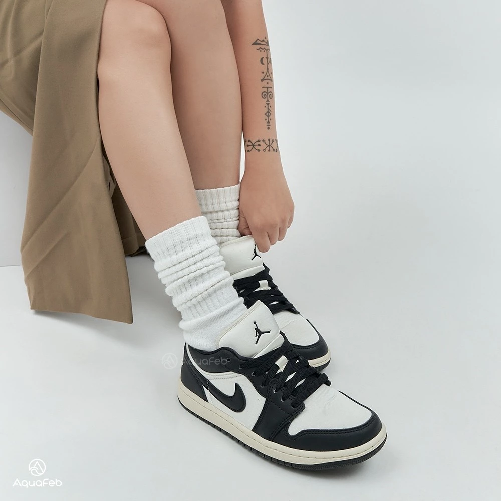 Nike Air Jordan 1 Low Vintage Pand  黑白 AJ1 休閒鞋 FB9893-101-細節圖2