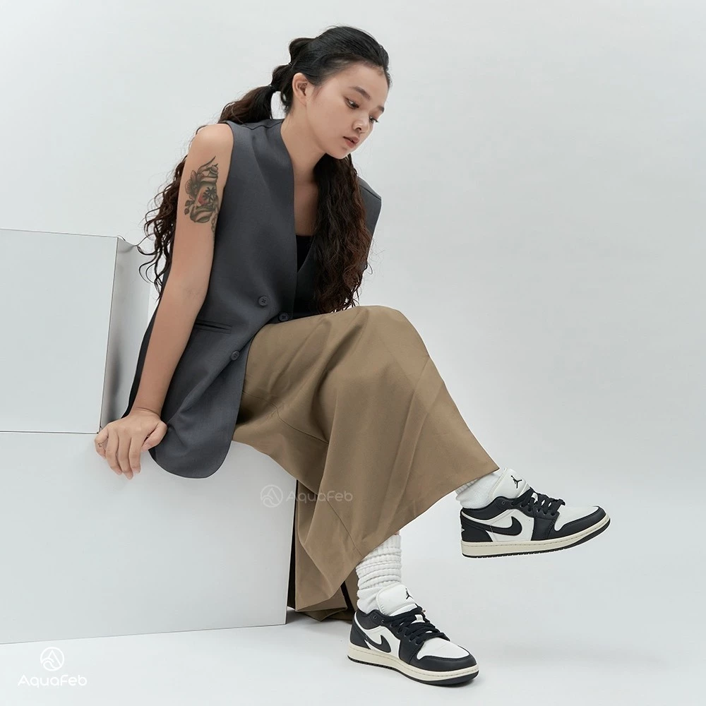 Nike Air Jordan 1 Low Vintage Pand  黑白 AJ1 休閒鞋 FB9893-101-細節圖3