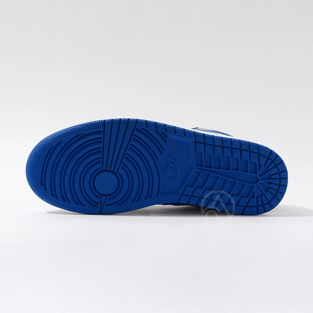 Nike Air Jordan 1 Low 男 黑白藍 緩震 低筒  運動 休閒鞋 553558-007-細節圖7