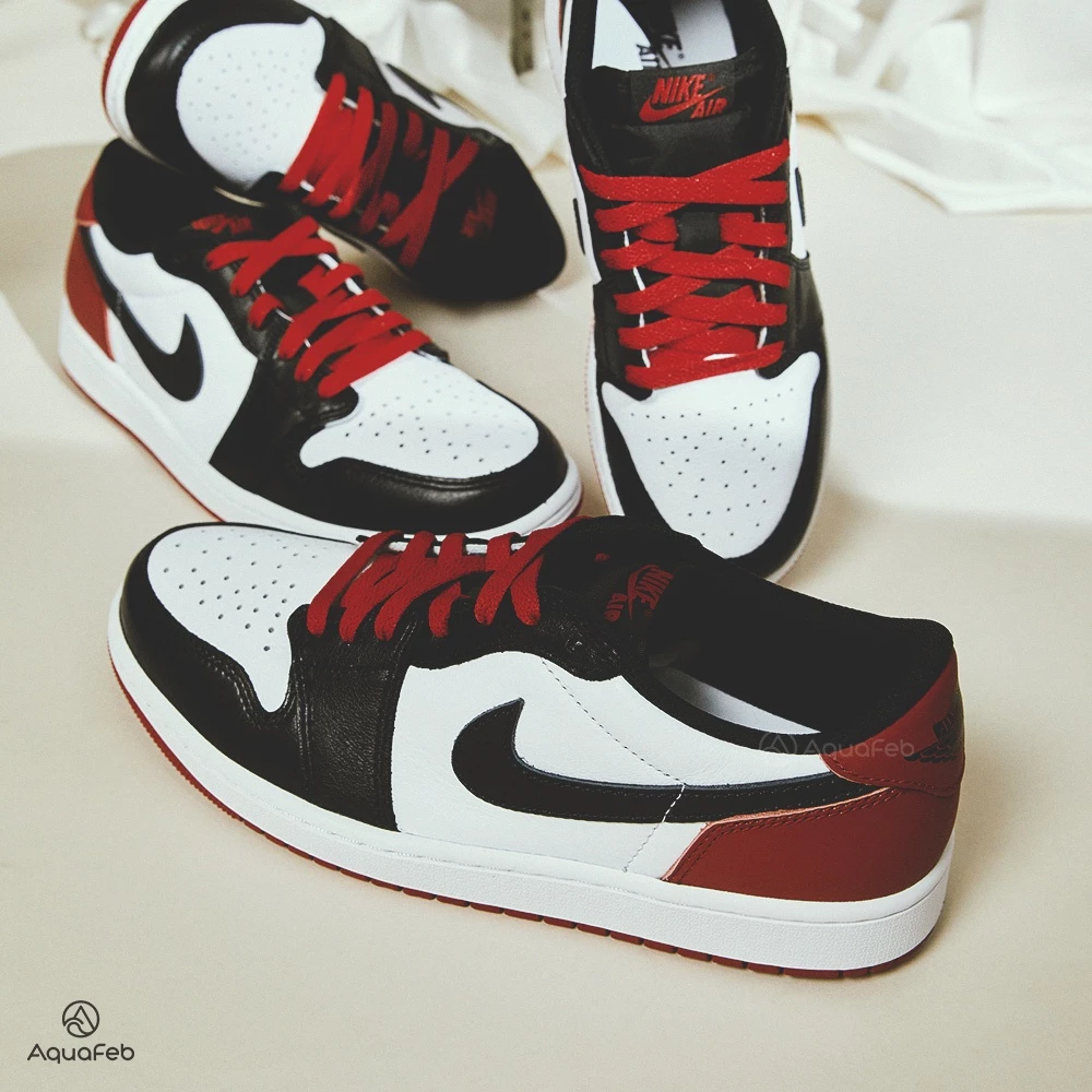Nike Air Jordan 1 Low OG 男 黑紅 AJ1 黑腳趾 芝加哥  休閒鞋 CZ0790-106-細節圖2