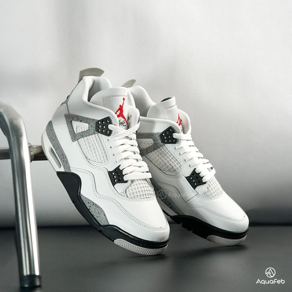 Nike Air Jordan 4 Retro 男 白水泥 復刻 AJ4 運動  籃球鞋 FV5029-100-細節圖2