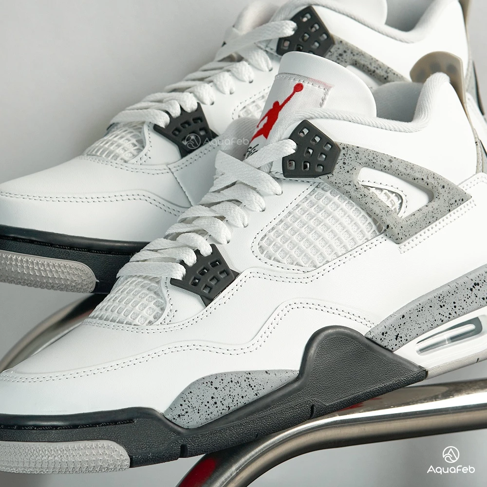 Nike Air Jordan 4 Retro 男 白水泥 復刻 AJ4 運動  籃球鞋 FV5029-100-細節圖3
