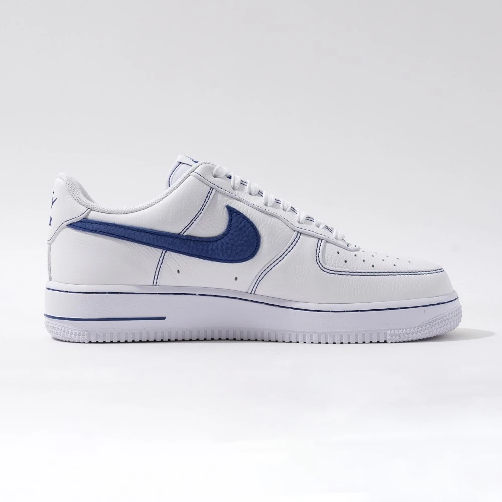 Nike Air Force 1＇07 LV8 男 藍白 皮革  休閒鞋 HQ2037-100-細節圖6