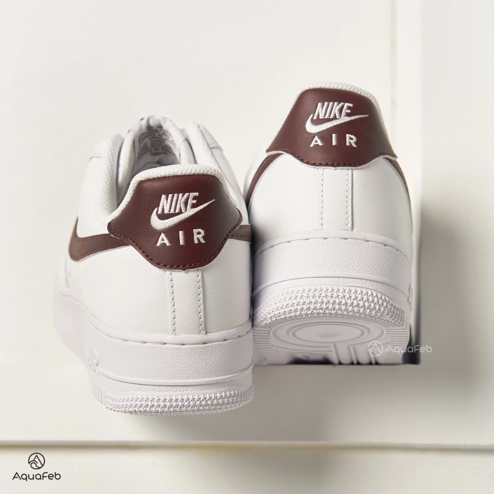 Nike Air Force 1＇07 男 白紫紅 復古 休閒鞋 FJ4146-112-細節圖4