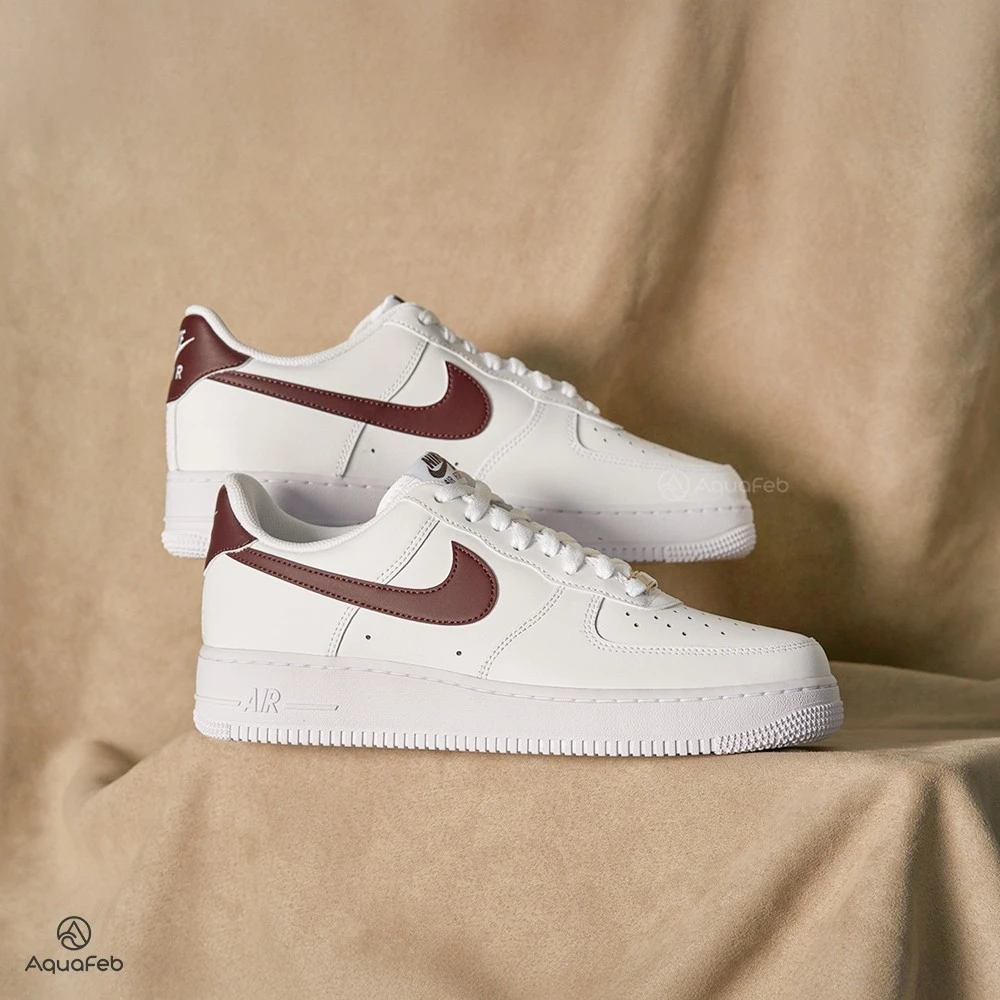 Nike Air Force 1＇07 男 白紫紅 復古 休閒鞋 FJ4146-112-規格圖9