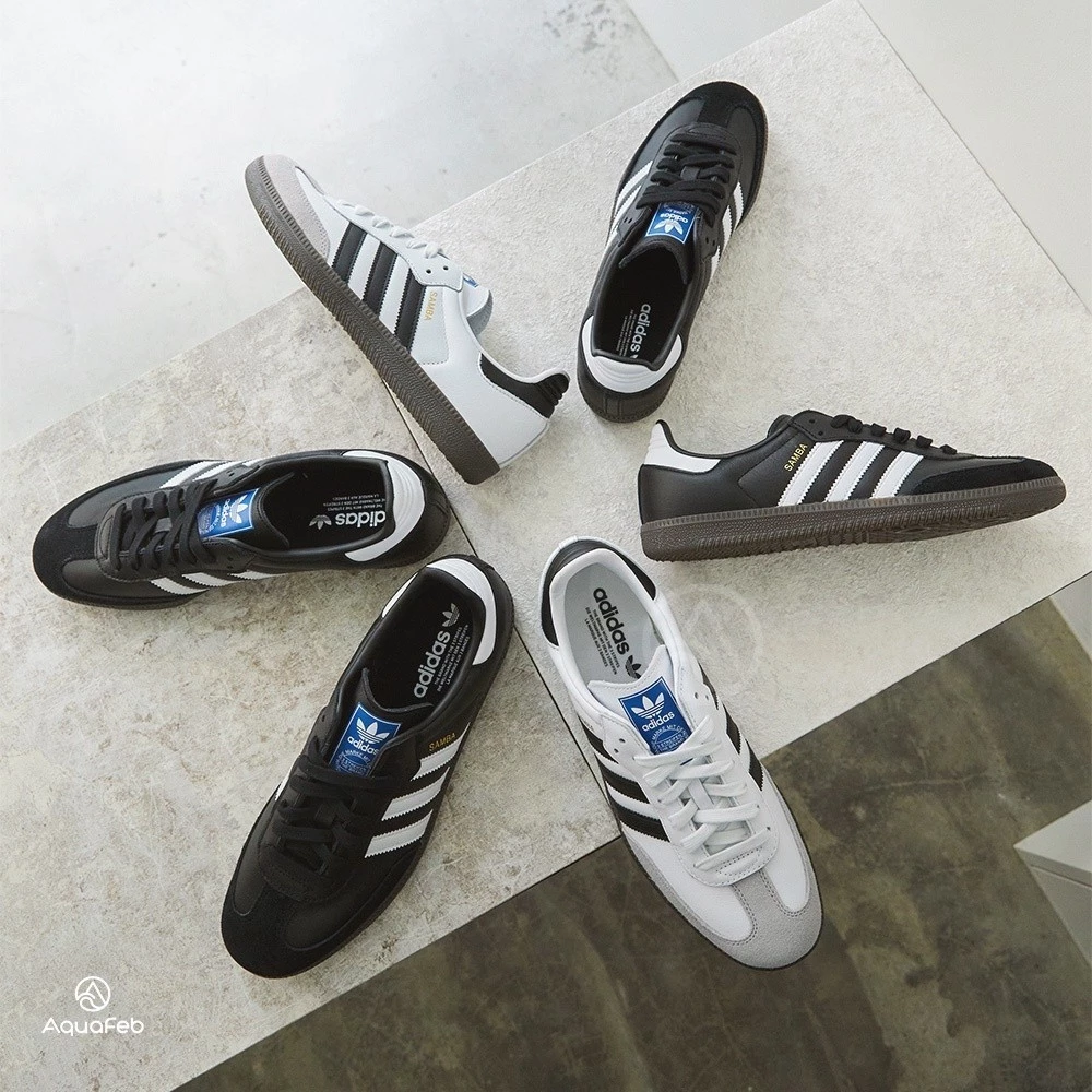 Adidas Originals Samba OG 男女鞋 白色 焦糖黑底 復古 經典 休閒鞋 B75806-細節圖8