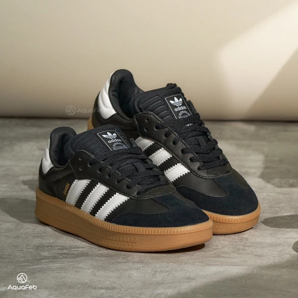 Adidas Samba XLG 男鞋 女鞋 黑白色  增高 復古 德訓鞋 情侶鞋 運動 休閒鞋 IE1379-細節圖2