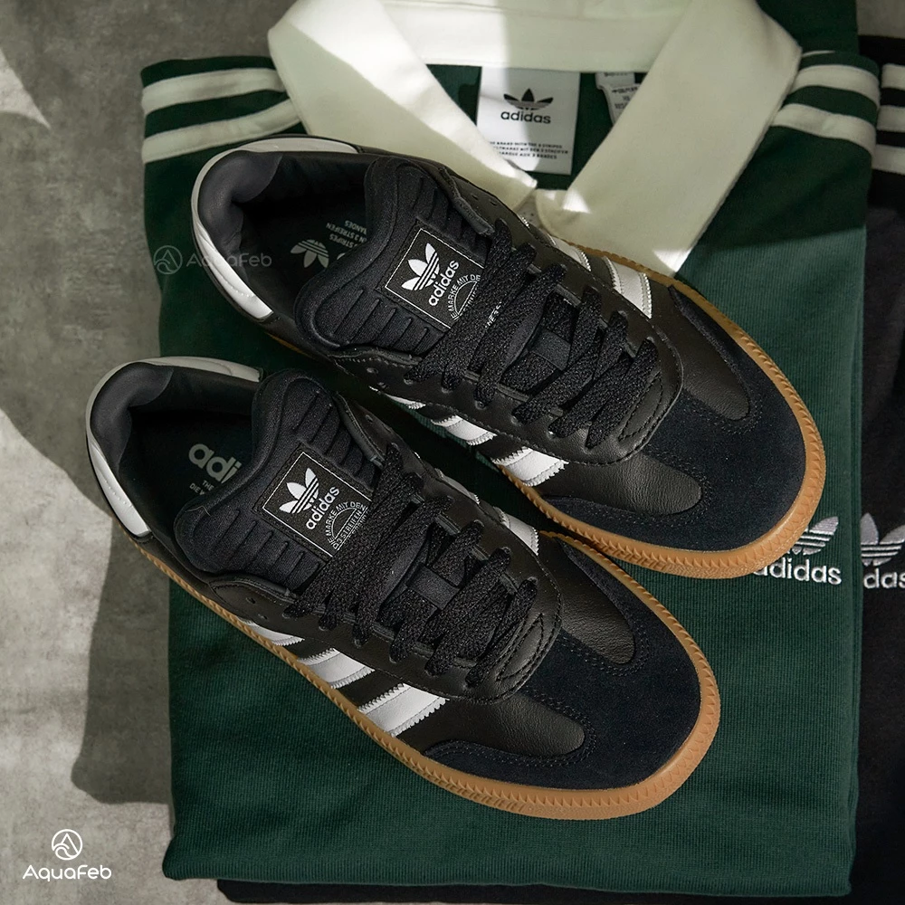 Adidas Samba XLG 男鞋 女鞋 黑白色  增高 復古 德訓鞋 情侶鞋 運動 休閒鞋 IE1379-細節圖3