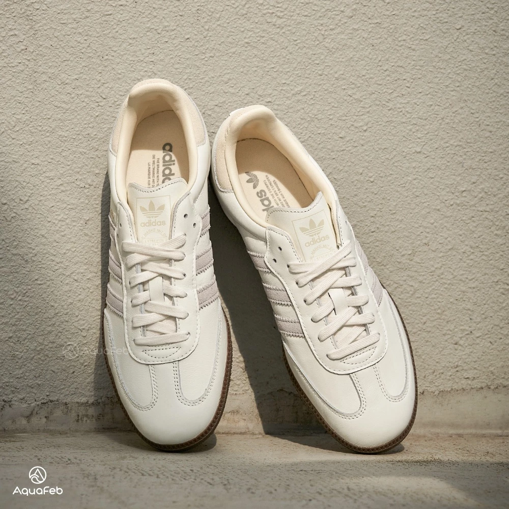 Adidas Samba OG 男鞋 女鞋 灰白色 中性 運動  復古 休閒鞋 IH4880-細節圖3