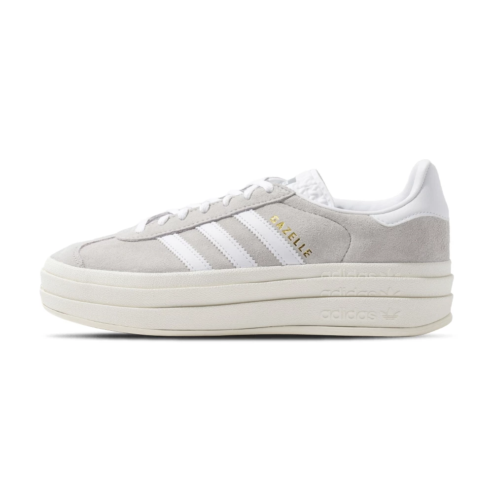 Adidas Gazelle Bold W 女 灰白色 運動 經典 復古 厚底 休閒鞋 HQ6893-細節圖4