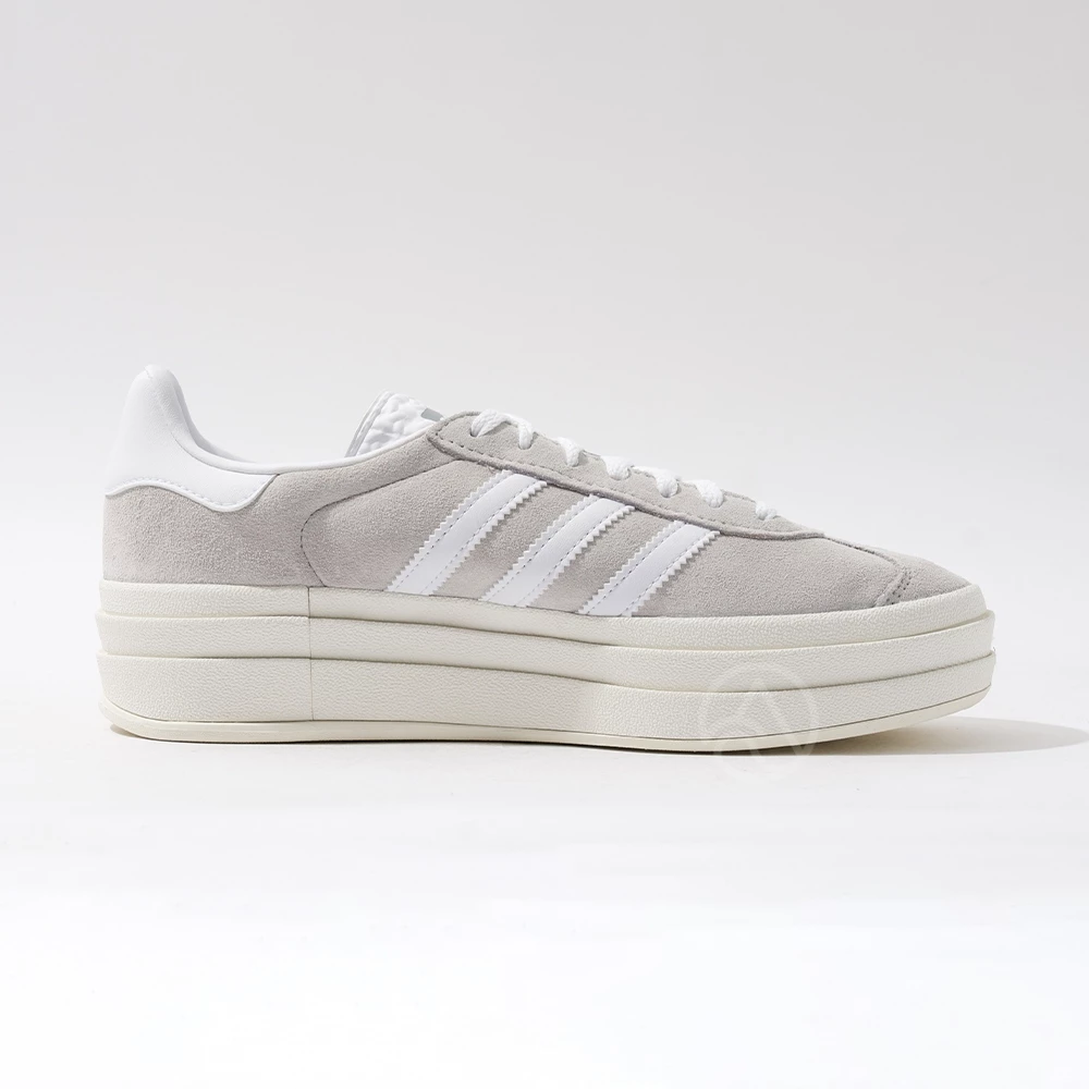 Adidas Gazelle Bold W 女 灰白色 運動 經典 復古 厚底 休閒鞋 HQ6893-細節圖5