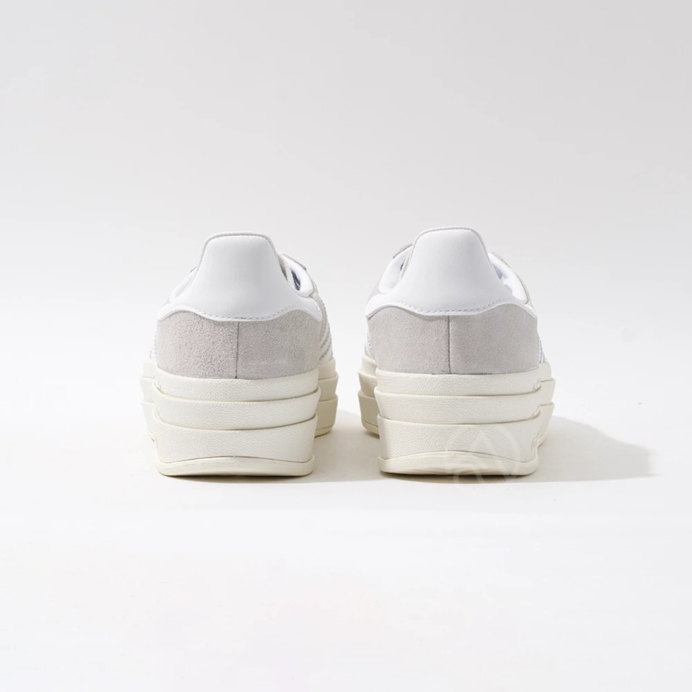Adidas Gazelle Bold W 女 灰白色 運動 經典 復古 厚底 休閒鞋 HQ6893-細節圖7