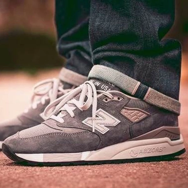 New Balance 998 元祖灰 淺灰 總統慢跑鞋 手製 美製 USA 男女鞋 休閒鞋-細節圖3