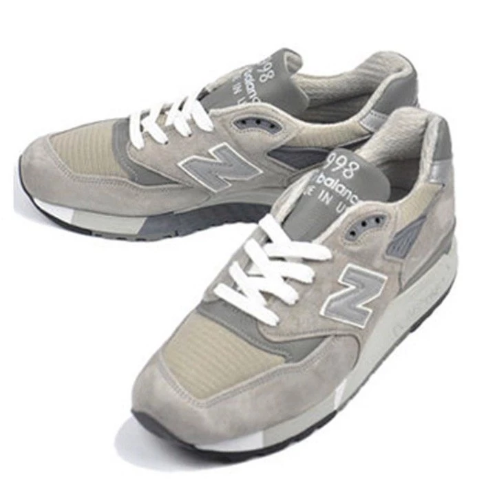 New Balance 998 元祖灰 淺灰 總統慢跑鞋 手製 美製 USA 男女鞋 休閒鞋-細節圖8